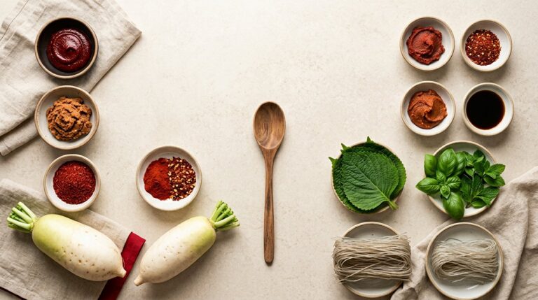 Korean Ingredient Substitute Guide: 19 Easy Swaps That Actually Work 5 Korean ingredients and easy substitutes for gochujang, doenjang, gochugaru, perilla leaves, and glass noodles