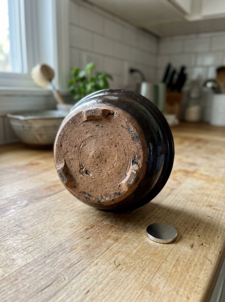 ttukbaegi bottom magnet test for induction cooktops